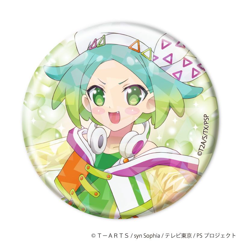 ホログラム缶バッジ(57mm)「プリティーシリーズ」02/コーデアレンジver. ブラインド(10種)(描き下ろしイラスト)