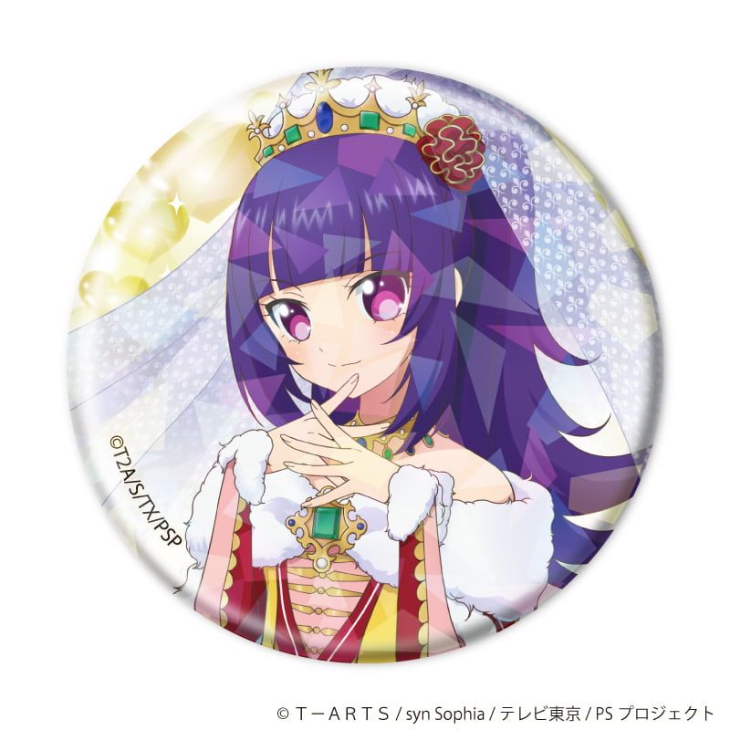 ホログラム缶バッジ(57mm)「プリティーシリーズ」02/コーデアレンジver. ブラインド(10種)(描き下ろしイラスト)