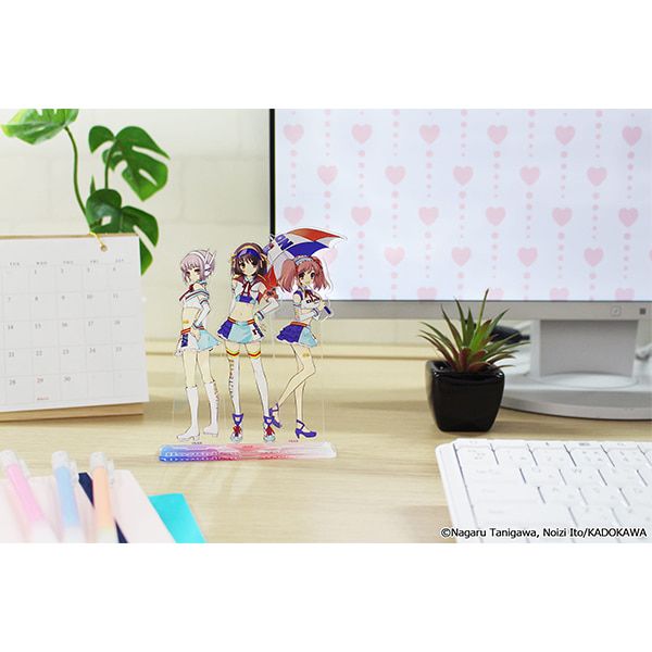 涼宮ハルヒシリーズ アクリルジオラマスタンド【ハルヒ＆みくる＆有希】