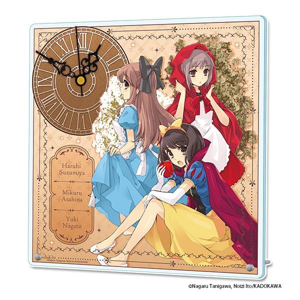 涼宮ハルヒシリーズ アクリル置時計