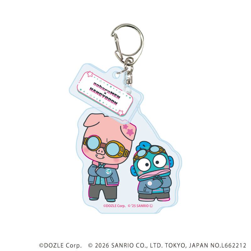 パーツ付きアクリルキーホルダー「ドズル社×はぴだんぶい」01/コンプリートセット(全6種)(コラボイラスト)