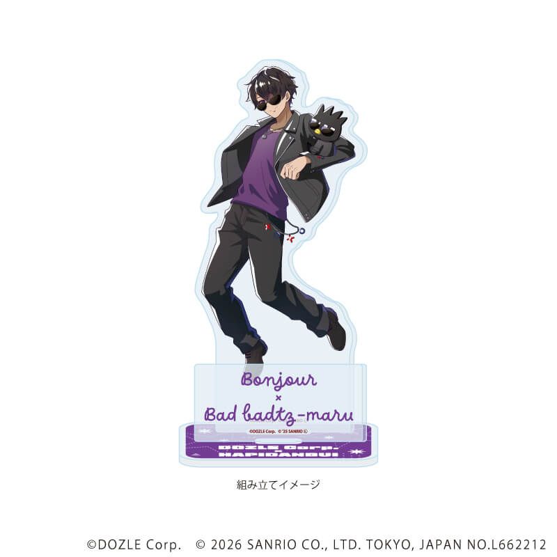 アクリルスタンドプレート「ドズル社×はぴだんぶい」02/ぼんじゅうる×バッドばつ丸(コラボイラスト)