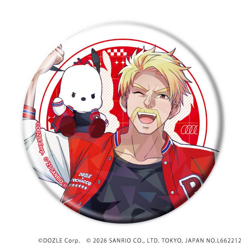 ホログラム缶バッジ(57mm)「ドズル社×はぴだんぶい」01/コンプリートセット(全6種)(コラボイラスト)