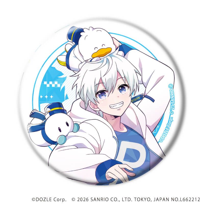 ホログラム缶バッジ(57mm)「ドズル社×はぴだんぶい」01/コンプリートセット(全6種)(コラボイラスト)
