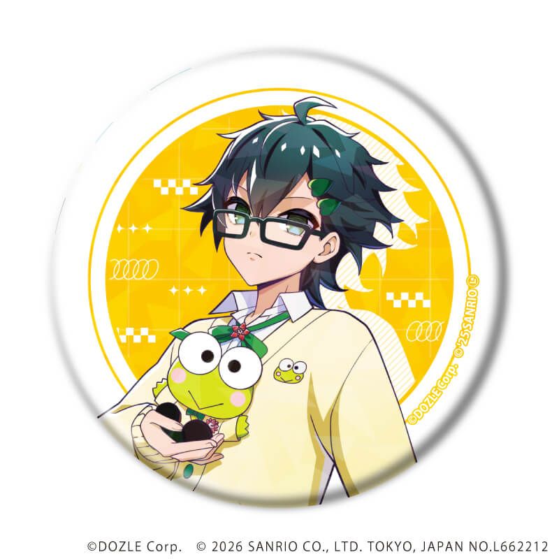 ホログラム缶バッジ(57mm)「ドズル社×はぴだんぶい」01/ブラインド(6種)(コラボイラスト)