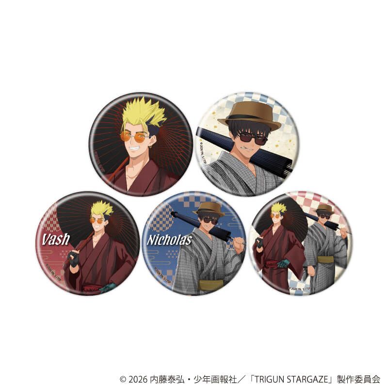 缶バッジ「TRIGUN STARGAZE」05/コンプリートセット(全5種)(描き下ろし)
