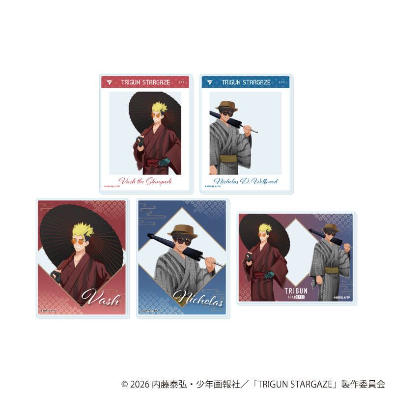 アクリルカード「TRIGUN STARGAZE」01/トレーディング(5種)(描き下ろし)