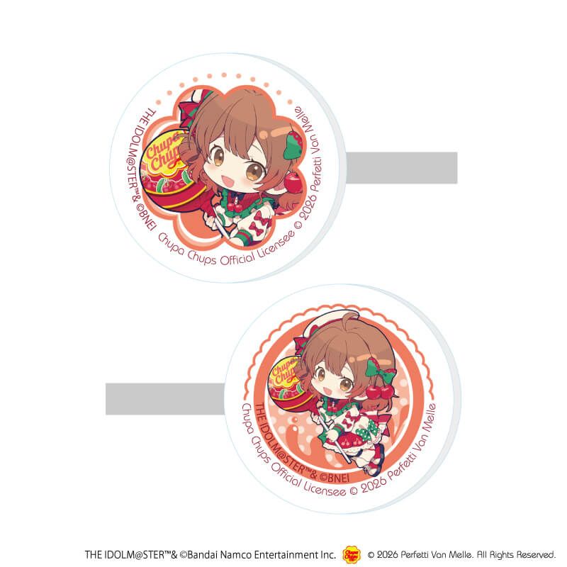 マルチクリップ(2個セット)「学園アイドルマスター×チュッパチャプス」12/花海佑芽(ミニキャライラスト)