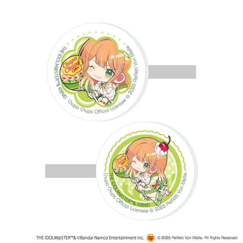 マルチクリップ(2個セット)「学園アイドルマスター×チュッパチャプス」08/紫雲清夏(ミニキャライラスト)