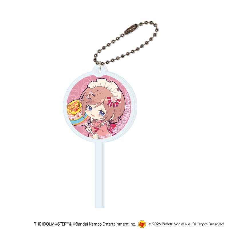 キャンディ型アクリルキーホルダー「学園アイドルマスター×チュッパチャプス」13/姫崎莉波(ミニキャライラスト)