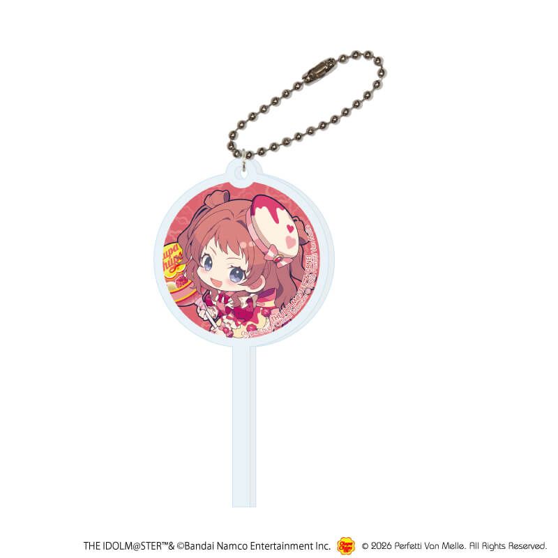 キャンディ型アクリルキーホルダー「学園アイドルマスター×チュッパチャプス」01/花海咲季(ミニキャライラスト)