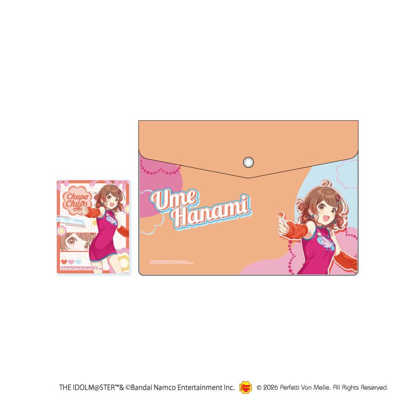 エンベロープケース(アクリルカード付き)「学園アイドルマスター×チュッパチャプス」12/花海佑芽(描き下ろしイラスト)