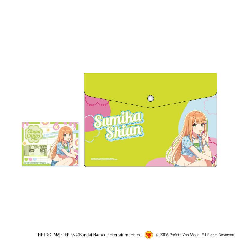 エンベロープケース(アクリルカード付き)「学園アイドルマスター×チュッパチャプス」08/紫雲清夏(描き下ろしイラスト)
