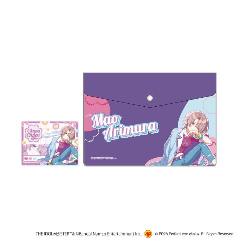 エンベロープケース(アクリルカード付き)「学園アイドルマスター×チュッパチャプス」05/有村麻央(描き下ろしイラスト)