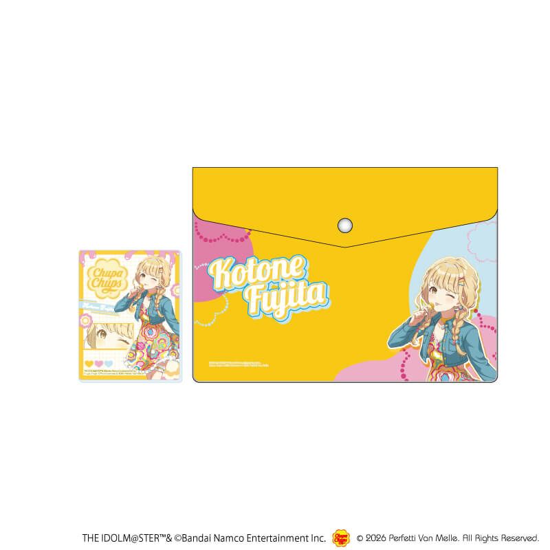 エンベロープケース(アクリルカード付き)「学園アイドルマスター×チュッパチャプス」03/藤田ことね(描き下ろしイラスト)