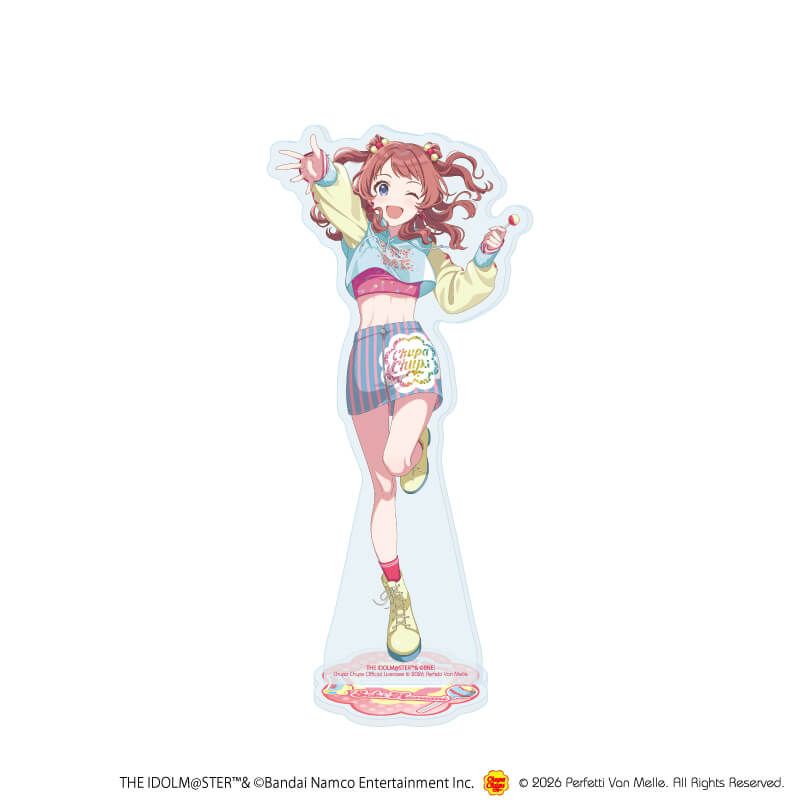 アクリルスタンド「学園アイドルマスター×チュッパチャプス」01/花海咲季(描き下ろしイラスト)
