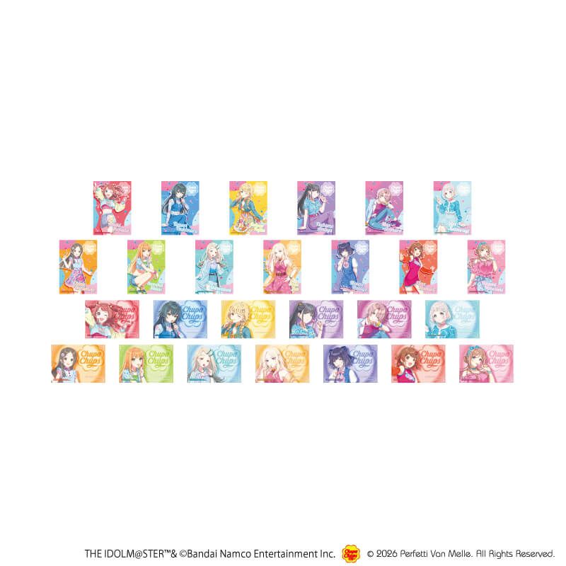 L版ブロマイド3枚セット「学園アイドルマスター×チュッパチャプス」01/トレーディング(26種)(描き下ろしイラスト)