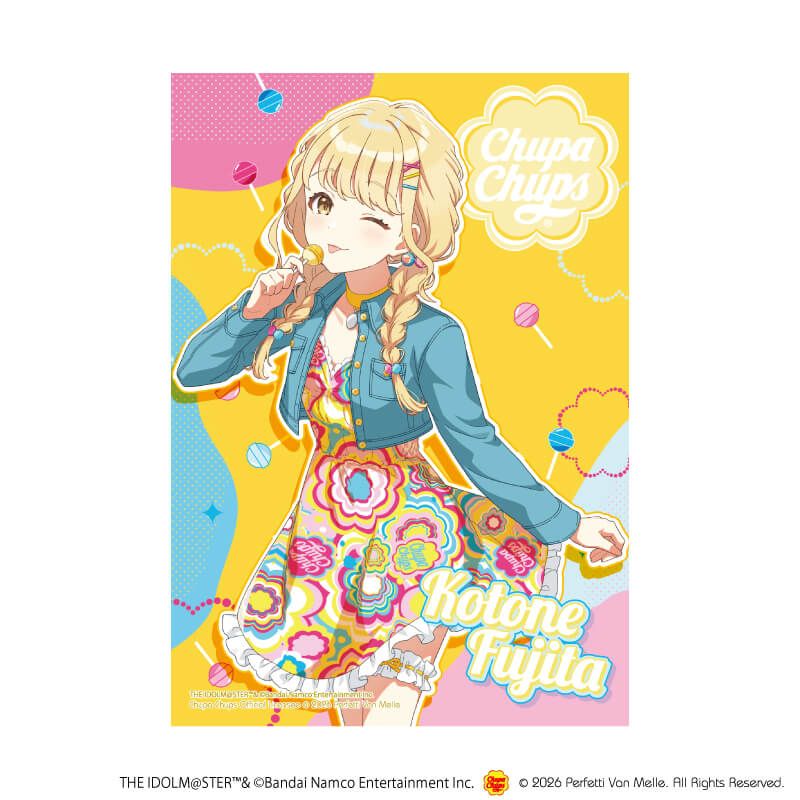 L版ブロマイド3枚セット「学園アイドルマスター×チュッパチャプス」01/トレーディング(26種)(描き下ろしイラスト)