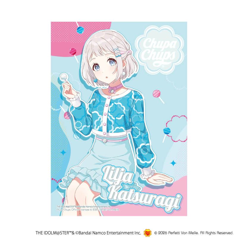 L版ブロマイド3枚セット「学園アイドルマスター×チュッパチャプス」01/トレーディング(26種)(描き下ろしイラスト)