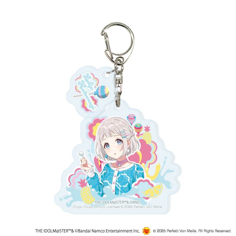 パーツ付きアクリルキーホルダー「学園アイドルマスター×チュッパチャプス」01/トレーディング(13種)(描き下ろしイラスト)
