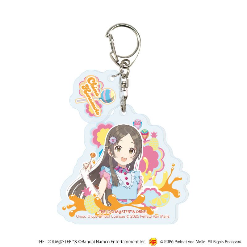 パーツ付きアクリルキーホルダー「学園アイドルマスター×チュッパチャプス」01/トレーディング(13種)(描き下ろしイラスト)