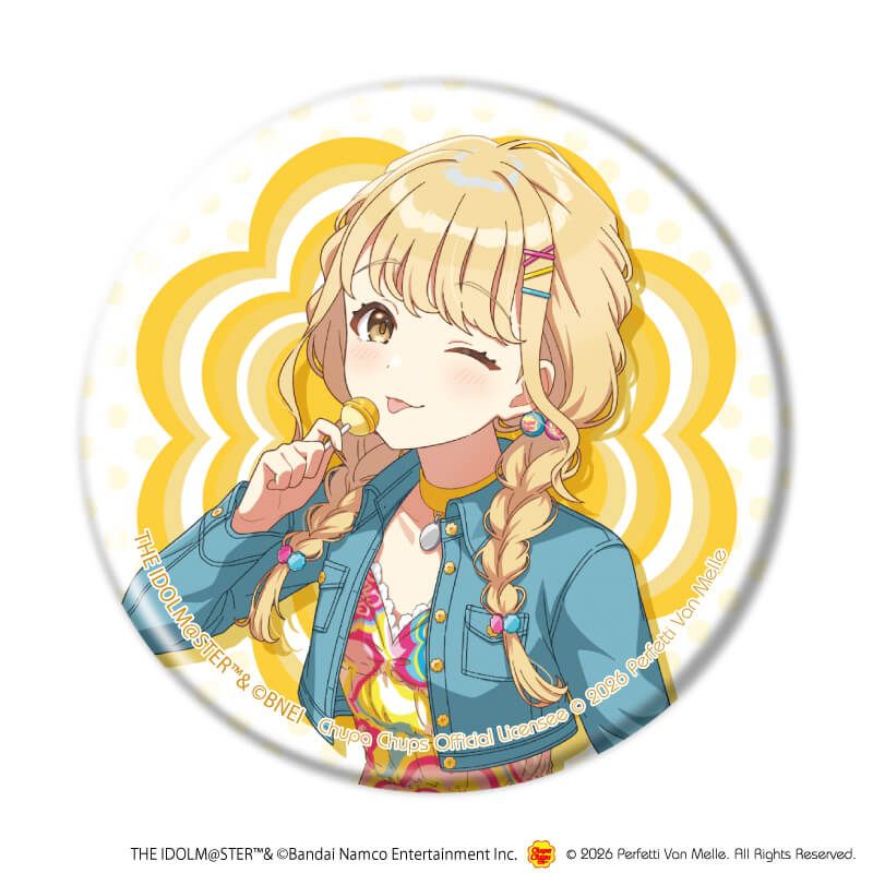 缶バッジ「学園アイドルマスター×チュッパチャプス」01/トレーディング(13種)(描き下ろしイラスト)