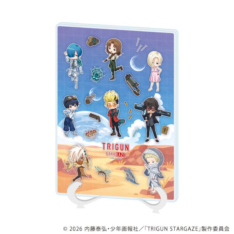 アクリルアートボード(A5サイズ)「TRIGUN STARGAZE」01/集合デザイン(グラフアート)