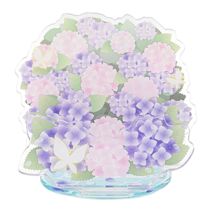 推し活背景ジオラマぷち42/紫陽花(パープル&ピンク)【推し活】
