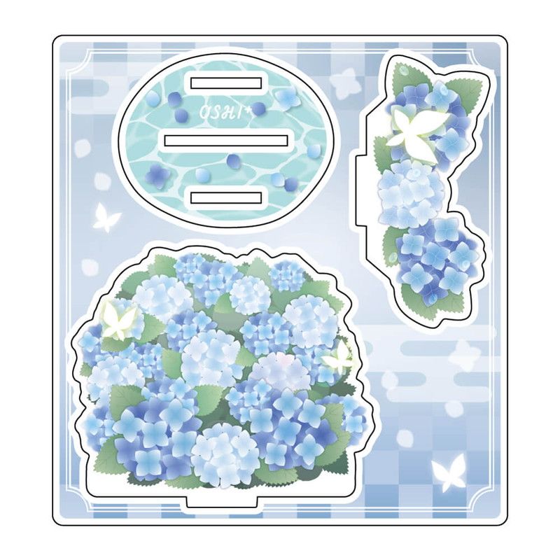 推し活背景ジオラマぷち41/紫陽花(ブルー)【推し活】