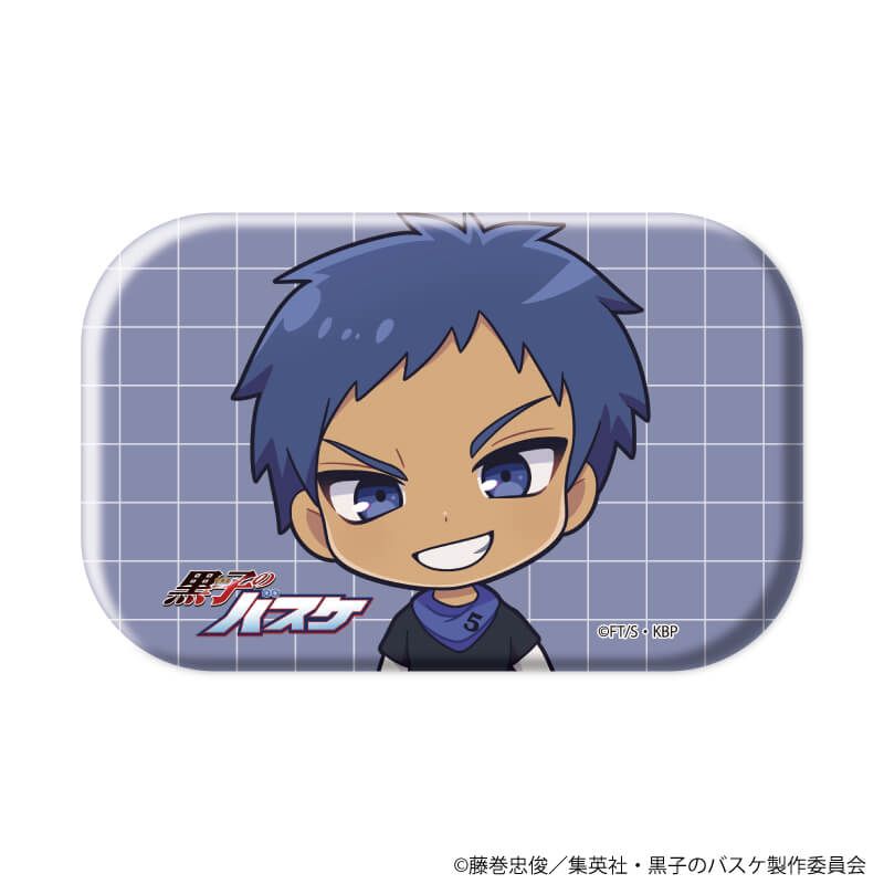 スクエア缶バッジ(横長)「黒子のバスケ」02/ストリートショッピングver. コンプリートセット(全7種)(ミニキャライラスト)