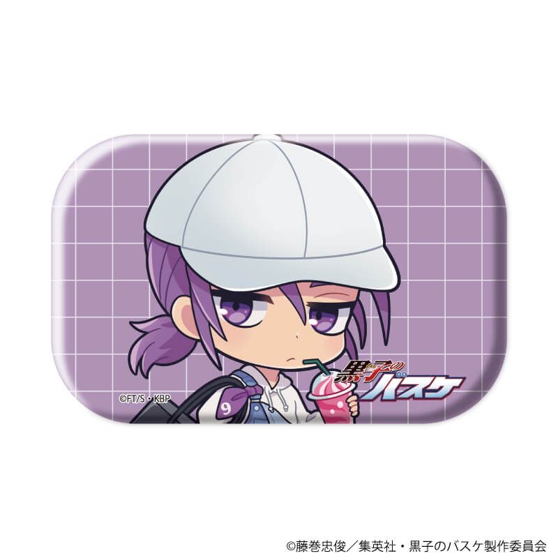スクエア缶バッジ(横長)「黒子のバスケ」02/ストリートショッピングver. コンプリートセット(全7種)(ミニキャライラスト)