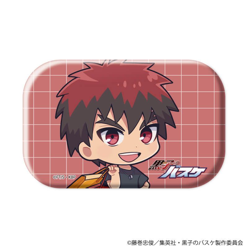 スクエア缶バッジ(横長)「黒子のバスケ」02/ストリートショッピングver. ブラインド(7種)(ミニキャライラスト)