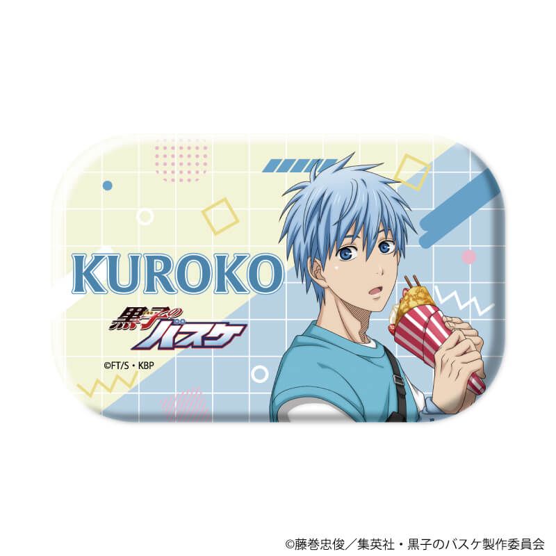 スクエア缶バッジ(横長)「黒子のバスケ」01/ストリートショッピングver. ブラインド(7種)(描き下ろしイラスト)