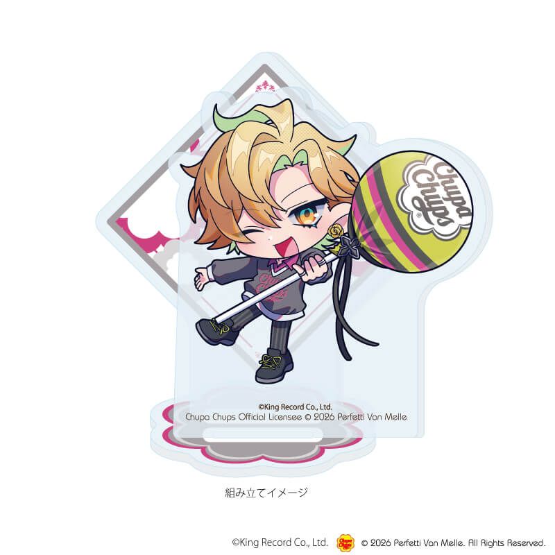アクリルスタンドプレート「ヒプノシスマイク-Division Rap Battle-×チュッパチャプス」11/伊弉冉 一二三(ミニキャライラスト)