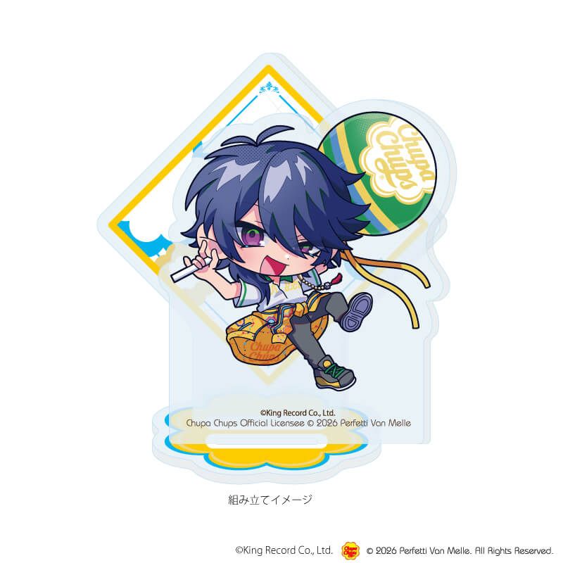 アクリルスタンドプレート「ヒプノシスマイク-Division Rap Battle-×チュッパチャプス」09/有栖川 帝統(ミニキャライラスト)