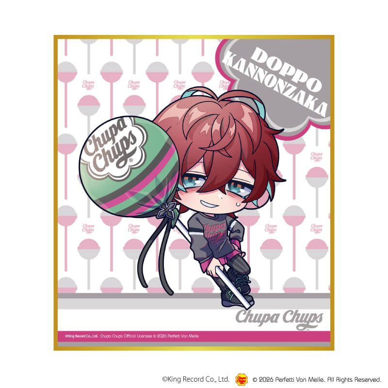 ミニ色紙「ヒプノシスマイク-Division Rap Battle-×チュッパチャプス」02/コンプリートセット(全9種)(ミニキャライラスト)