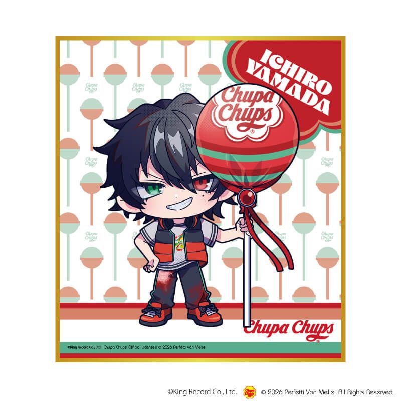 ミニ色紙「ヒプノシスマイク-Division Rap Battle-×チュッパチャプス」01/コンプリートセット(全9種)(ミニキャライラスト)