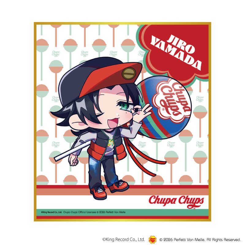 ミニ色紙「ヒプノシスマイク-Division Rap Battle-×チュッパチャプス」01/コンプリートセット(全9種)(ミニキャライラスト)