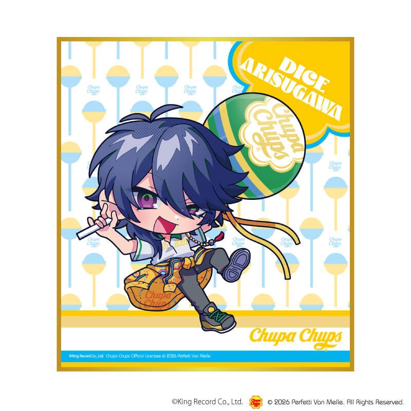 ミニ色紙「ヒプノシスマイク-Division Rap Battle-×チュッパチャプス」01/コンプリートセット(全9種)(ミニキャライラスト)