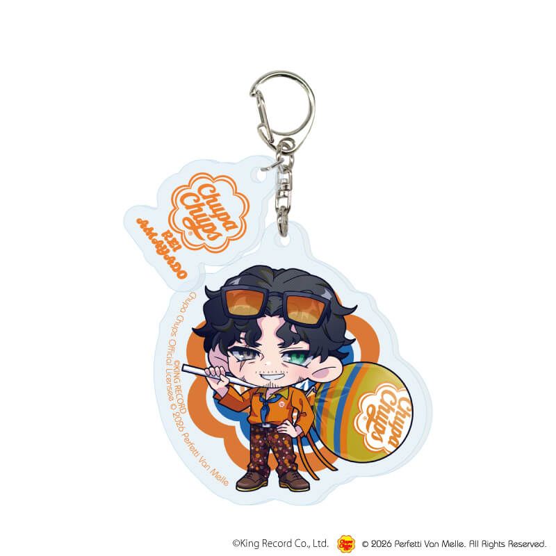 パーツ付きアクリルキーホルダー「ヒプノシスマイク-Division Rap Battle-×チュッパチャプス」02/コンプリートセット(全9種)(ミニキャライラスト)