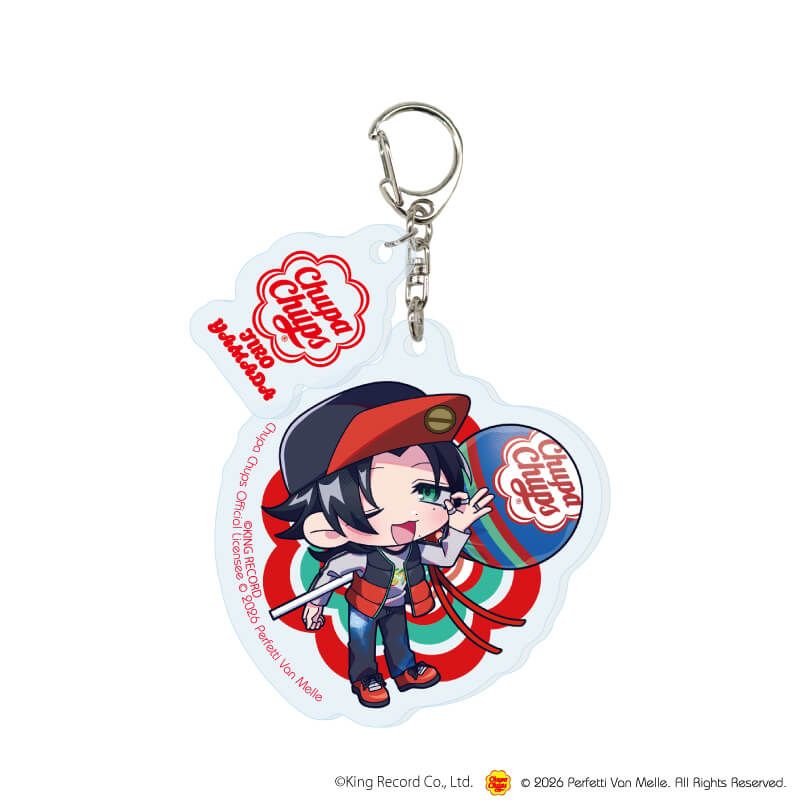 パーツ付きアクリルキーホルダー「ヒプノシスマイク-Division Rap Battle-×チュッパチャプス」01/コンプリートセット(全9種)(ミニキャライラスト)