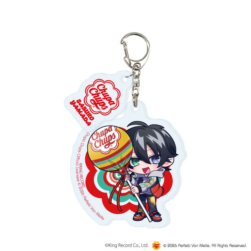 パーツ付きアクリルキーホルダー「ヒプノシスマイク-Division Rap Battle-×チュッパチャプス」01/コンプリートセット(全9種)(ミニキャライラスト)