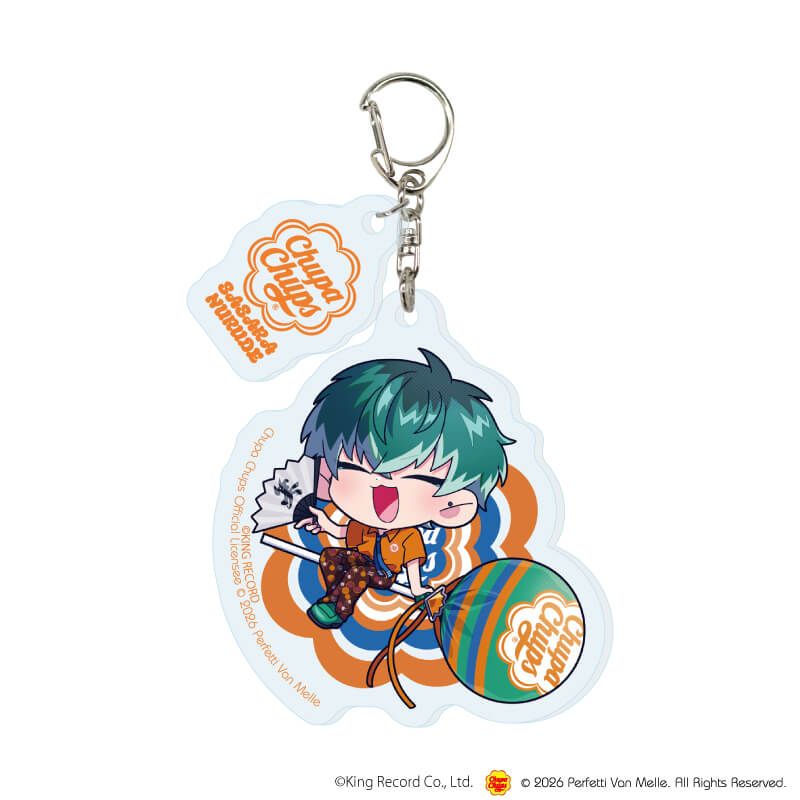 パーツ付きアクリルキーホルダー「ヒプノシスマイク-Division Rap Battle-×チュッパチャプス」02/ブラインド(9種)(ミニキャライラスト)