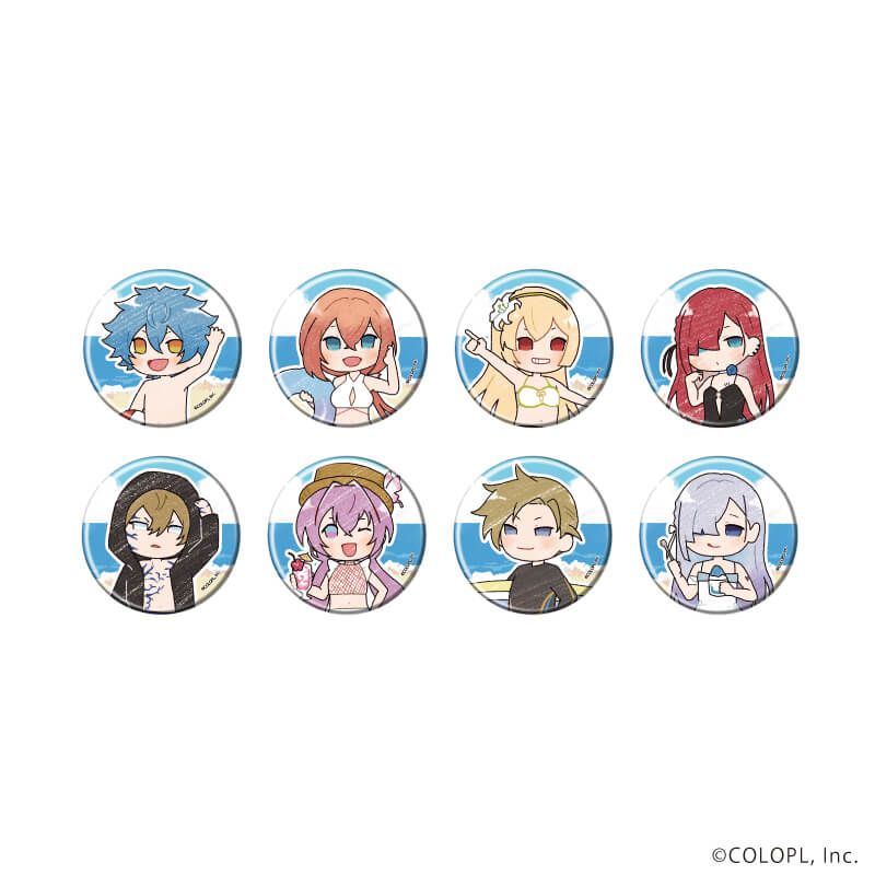 缶バッジ「白猫プロジェクト」17/水着ver. ブラインド(8種)(グラフアートイラスト)