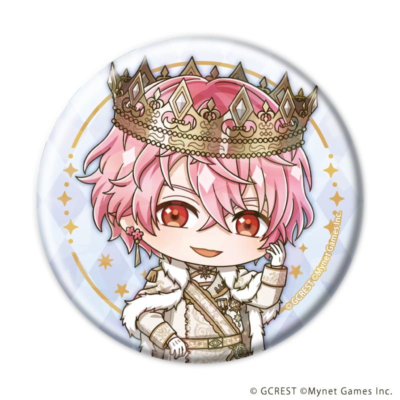 ホログラム缶バッジ(57mm)「夢王国と眠れる100人の王子様」31/コンプリートセット(全8種)(ミニキャライラスト)
