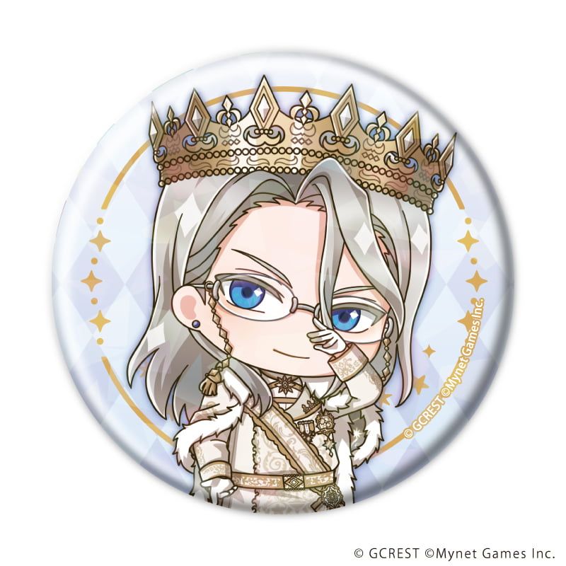 ホログラム缶バッジ(57mm)「夢王国と眠れる100人の王子様」31/コンプリートセット(全8種)(ミニキャライラスト)