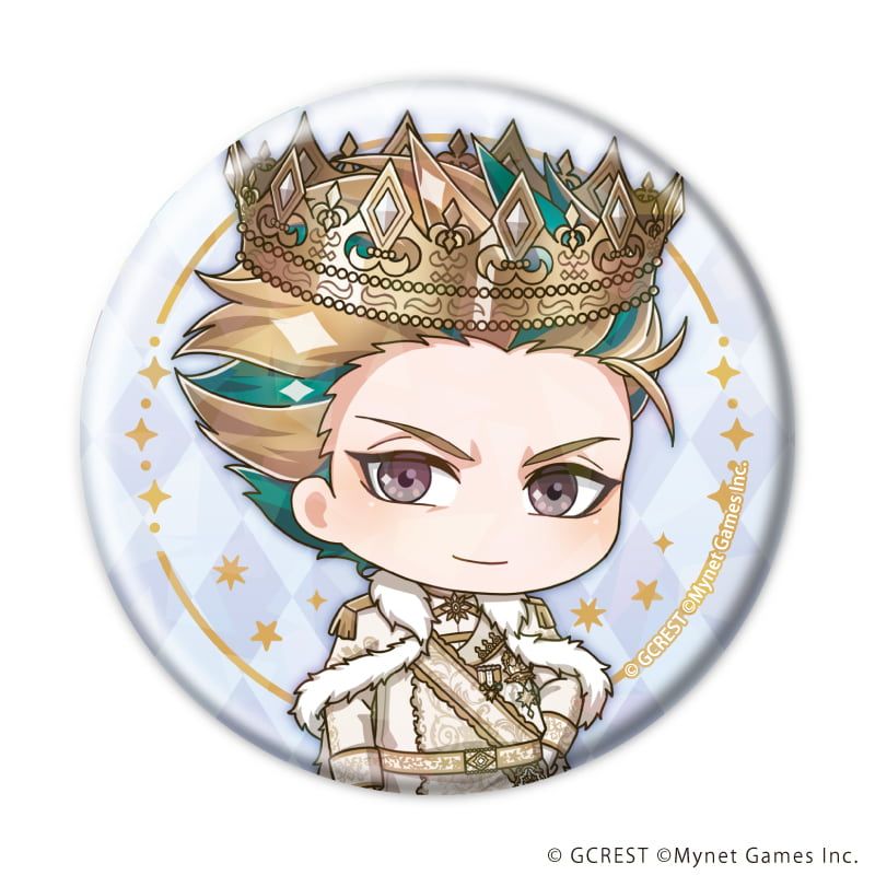 ホログラム缶バッジ(57mm)「夢王国と眠れる100人の王子様」30/コンプリートセット(全8種)(ミニキャライラスト)