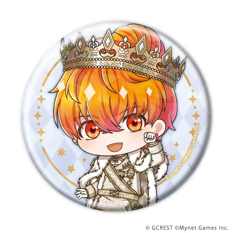 ホログラム缶バッジ(57mm)「夢王国と眠れる100人の王子様」30/コンプリートセット(全8種)(ミニキャライラスト)