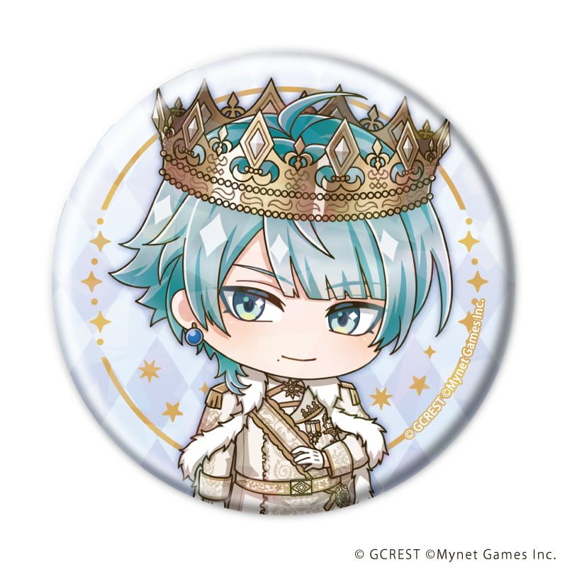ホログラム缶バッジ(57mm)「夢王国と眠れる100人の王子様」30/コンプリートセット(全8種)(ミニキャライラスト)