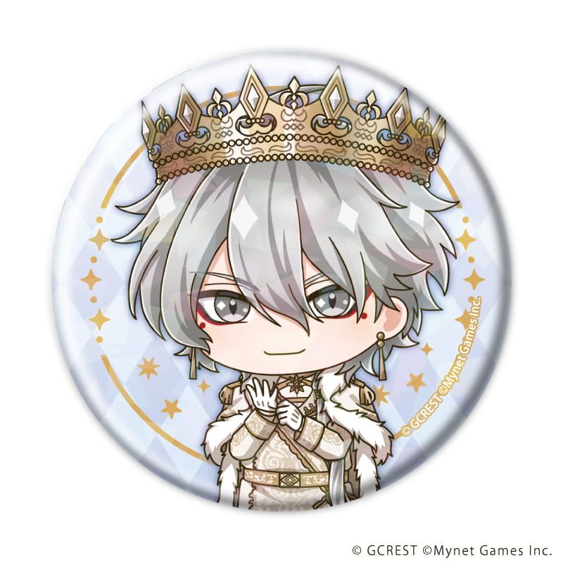 ホログラム缶バッジ(57mm)「夢王国と眠れる100人の王子様」30/コンプリートセット(全8種)(ミニキャライラスト)